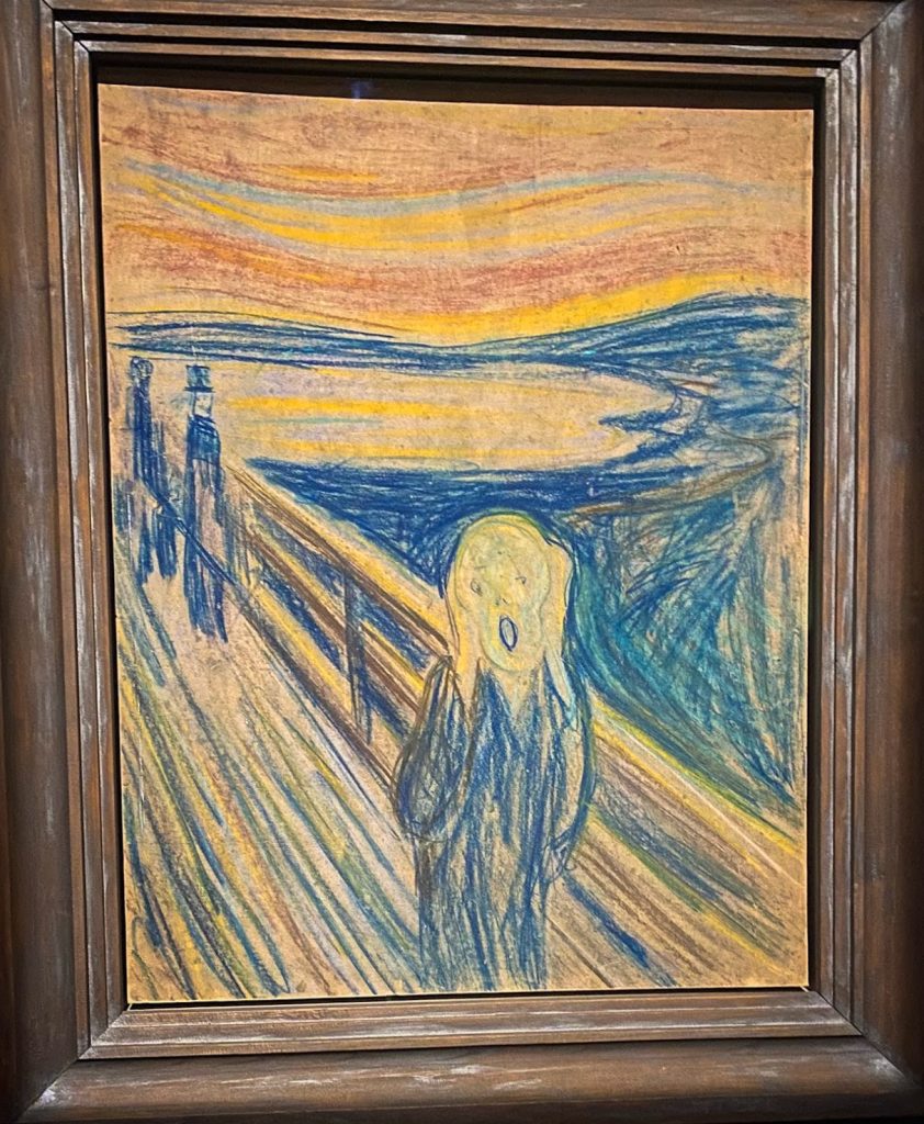 Famous painting "The Scream" by Edvard Munch at MUNCH Museum in Oslo