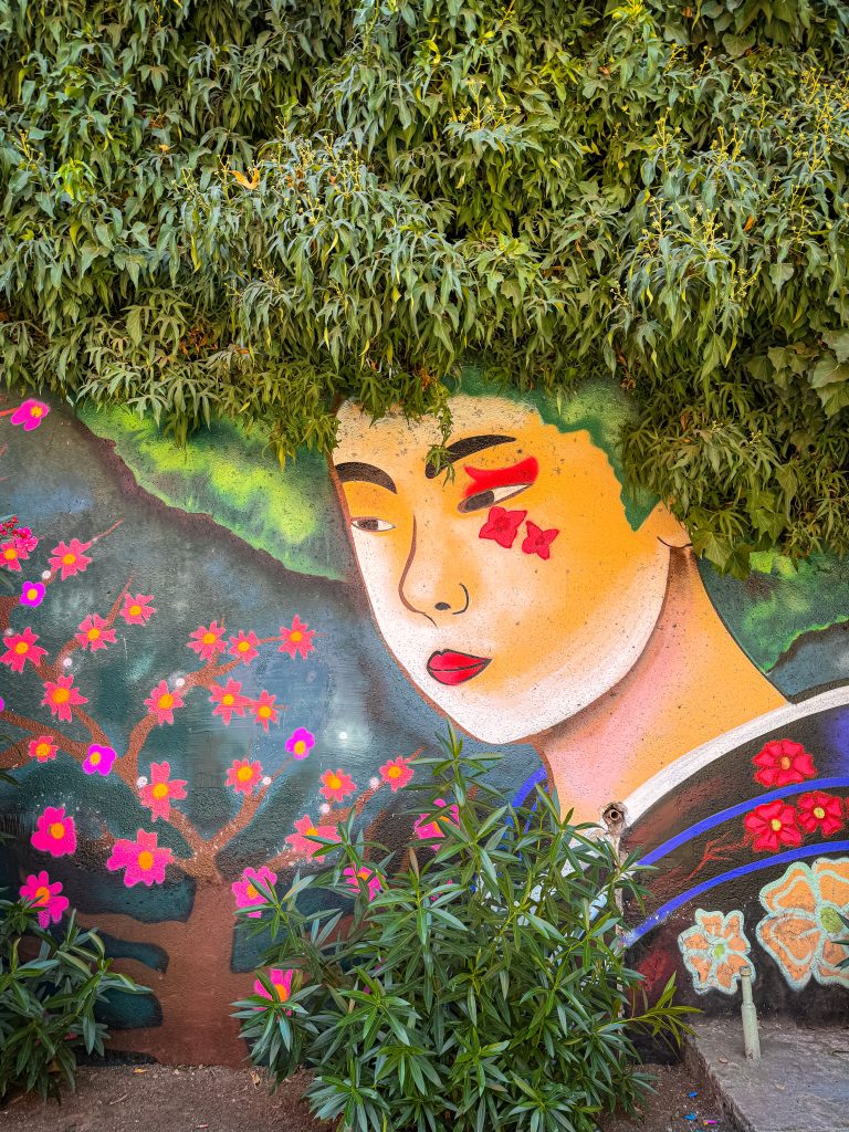 Colorful mural in Providencia