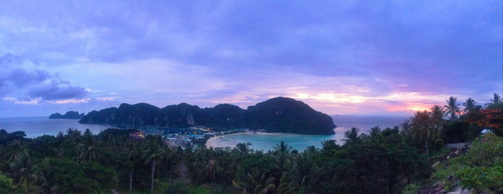 Koh Phi Phi viewpoint at sunset